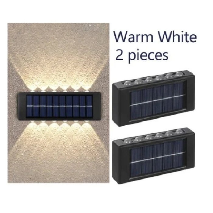 Pack De 2 Appliques Solaires Sans Fil 12 LED