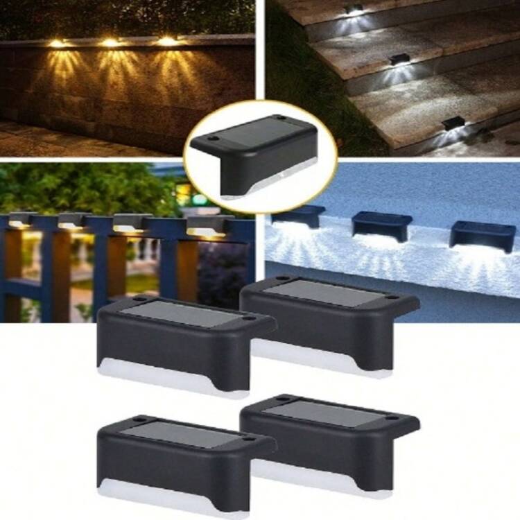 4 Lampes de Clôture Solaires