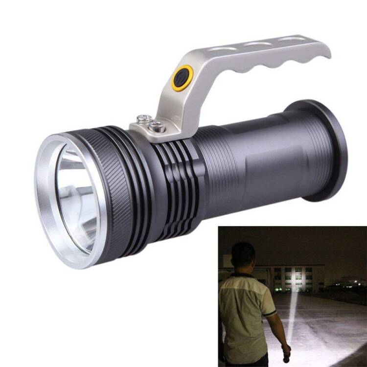 Lampe torche LED rechargeable super lumineuse en alliage d'aluminium avec 3 modes d'éclairage – Image 2