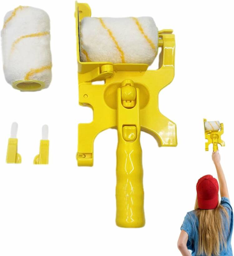 Rouleau à bordure multifonction - Brosse à peinture à main pour coupe propre – Image 2