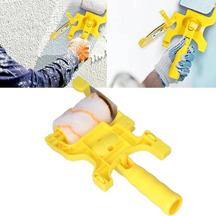 Rouleau à bordure multifonction - Brosse à peinture à main pour coupe propre