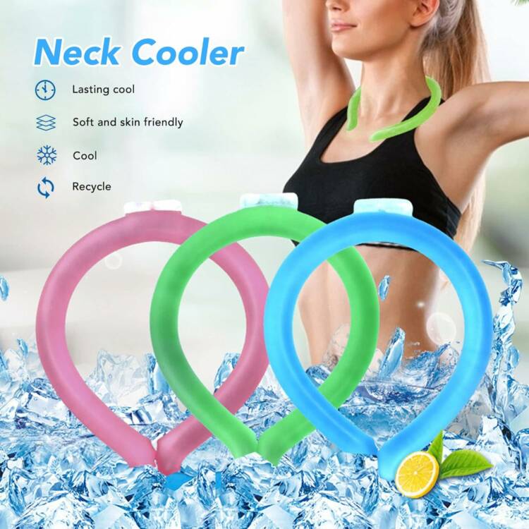 Collier De Cou Froid Pour Sports De Plein Air, Coussin De Glace Refroidisseur De Cou Réutilisable