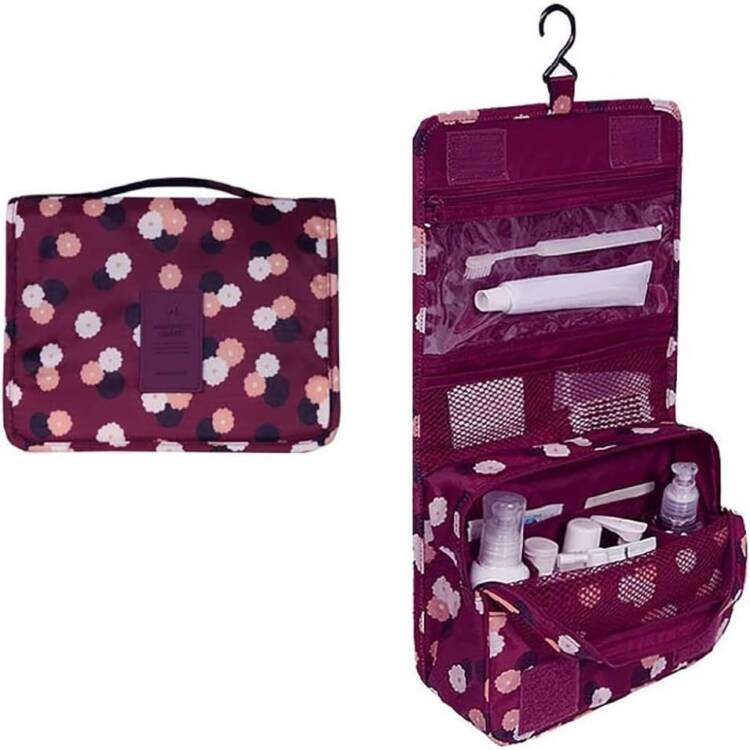 Trousse De Maquillage Imperméable pour Femmes Et Hommes Sac de Toilette Cosmétiques pour Voyage – Image 3