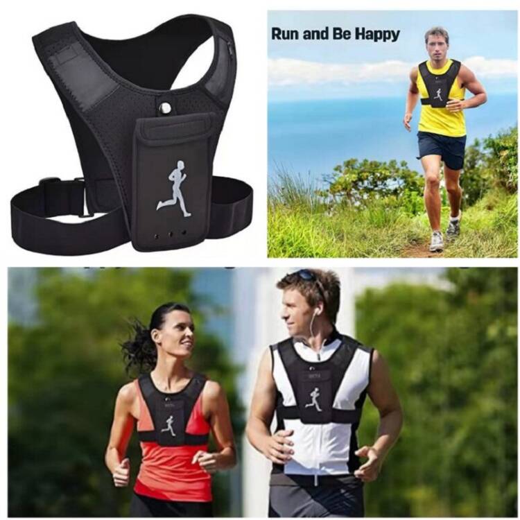 Gilet De Course - Respirant Avec Poche De Téléphone - Ajustable - Waterproof - Unisexe