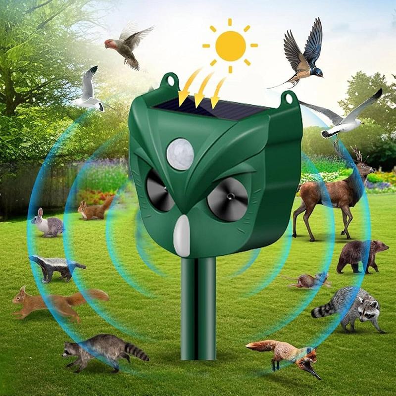 Répulsif Solaire Ultrasonique pour Animaux – ANTI-NUISIBLES
