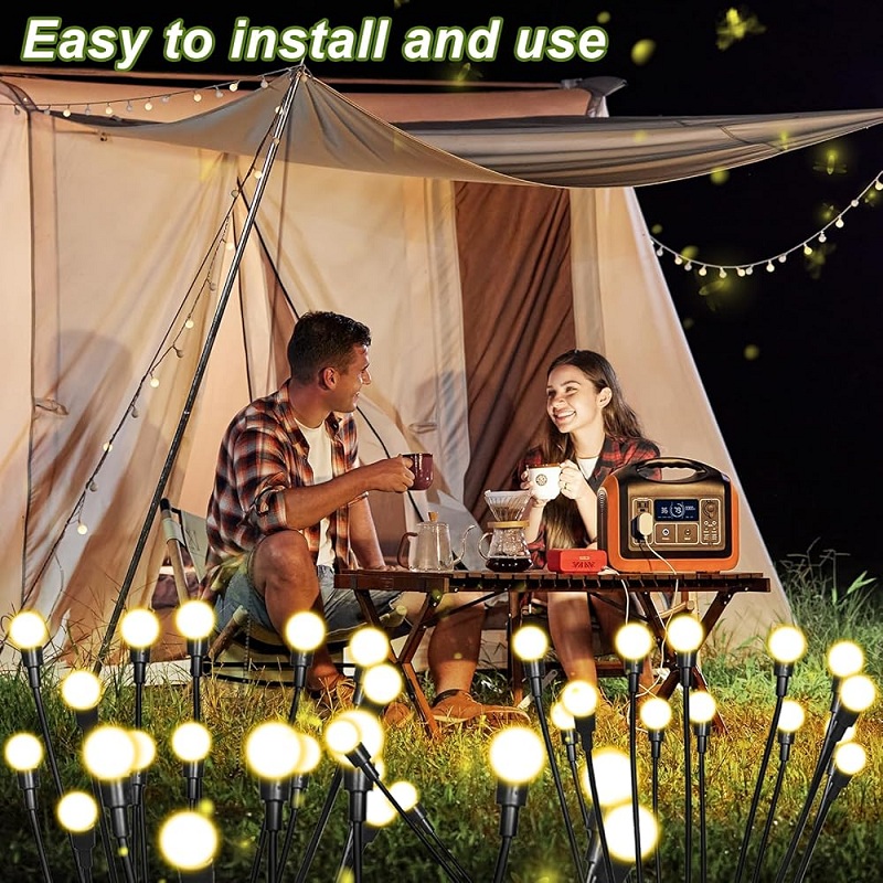 Lampes Solaire Applique Murale Extérieur 6 LED avec 2 Modes Éclairage – Image 6