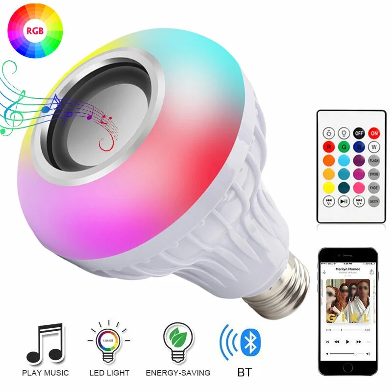 Lampe musicale bluetooth LED 12W