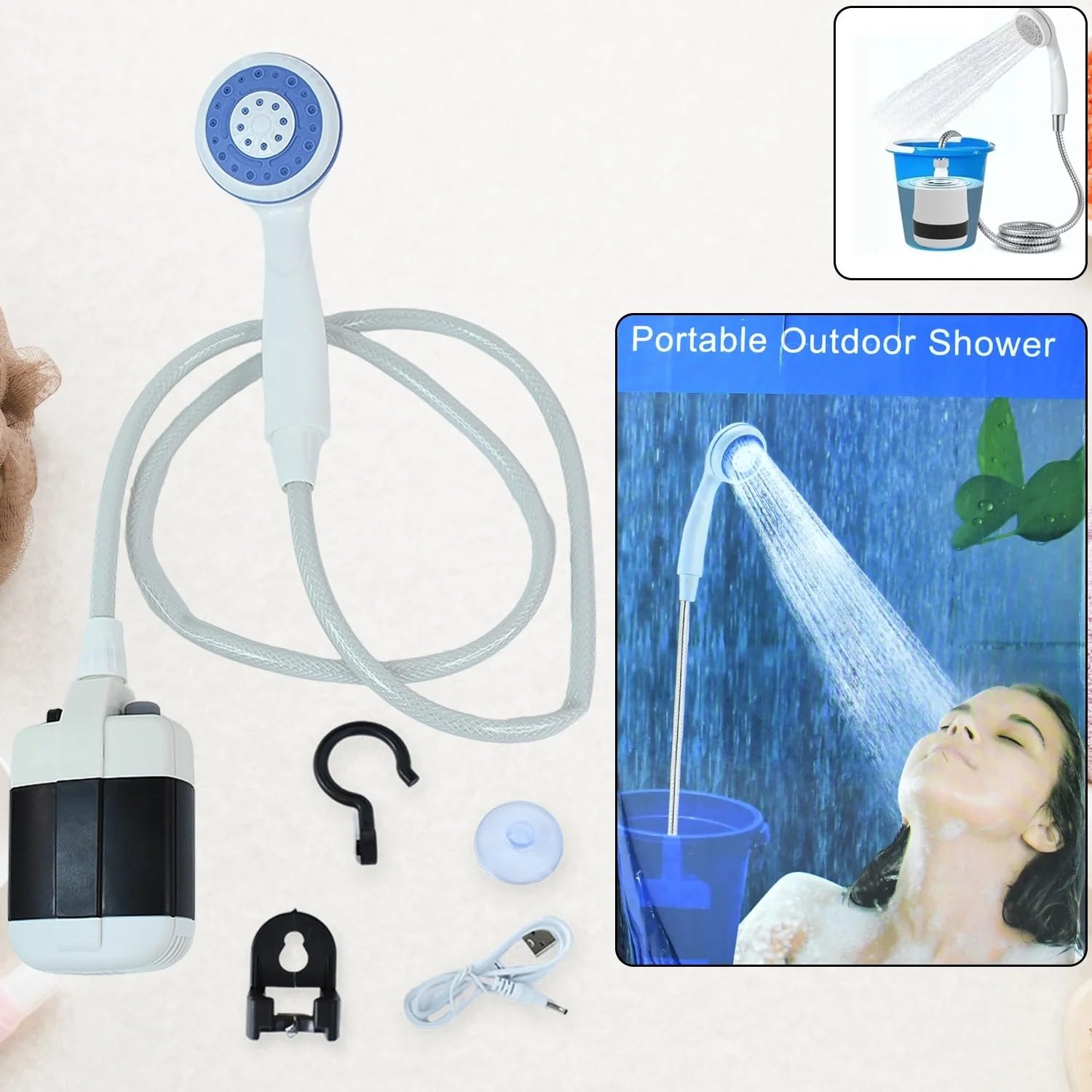 Pommeau de douche portable pour camping