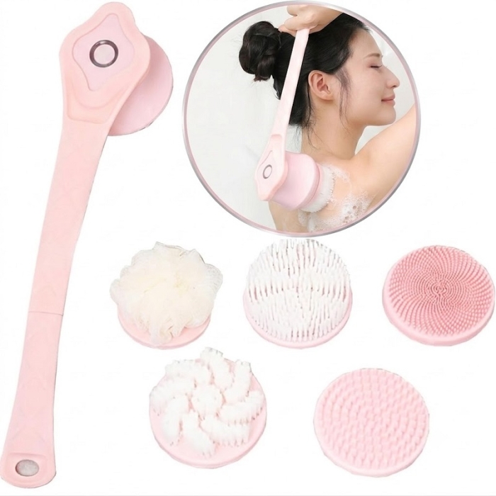 Brosse De Douche Électrique Rechargeable 5Têtes Remplaçables - Innovante
