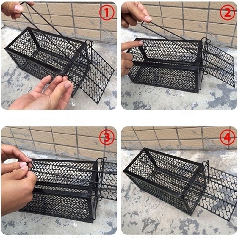 Pièges à Rats, Piège anti-rats, Cage à animal réutilisable en métal – Image 2