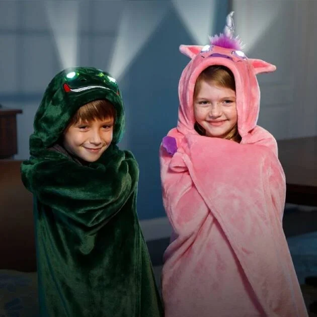 Couverture ou  Cape à capuche pour enfants   à LED