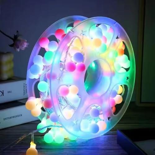 Guirlande lumineuse féérique à 160 boules LED  RVB , 40 mètres, style Goti, guirlande multicolore